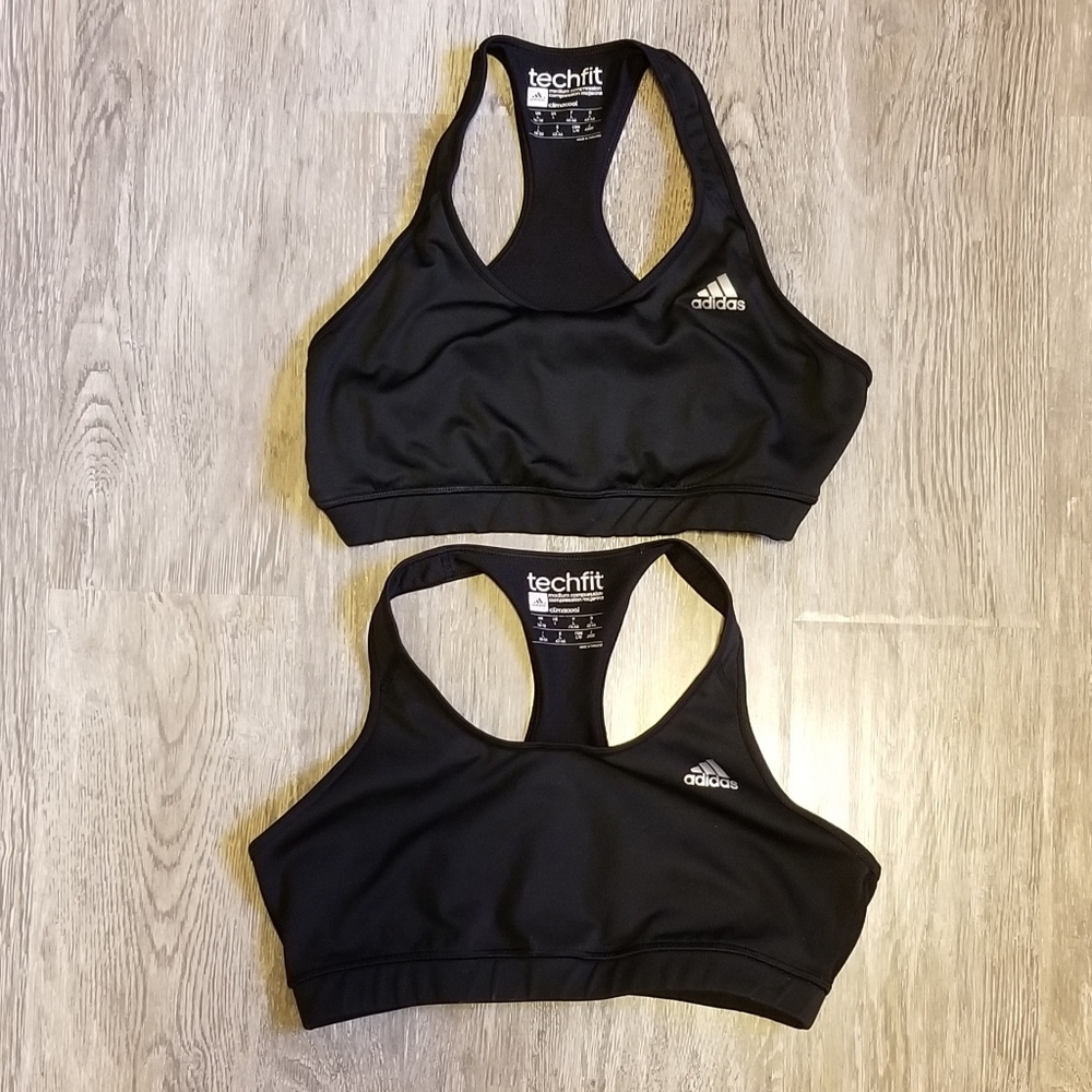 ADIDAS Large Techfit Sportsbra - Lot of 2